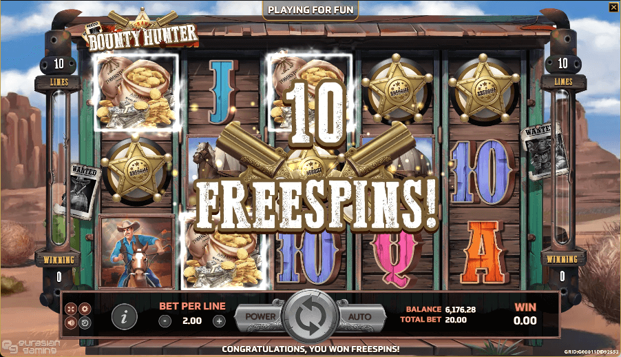 Bounty Hunter Online Slot Game Bonus