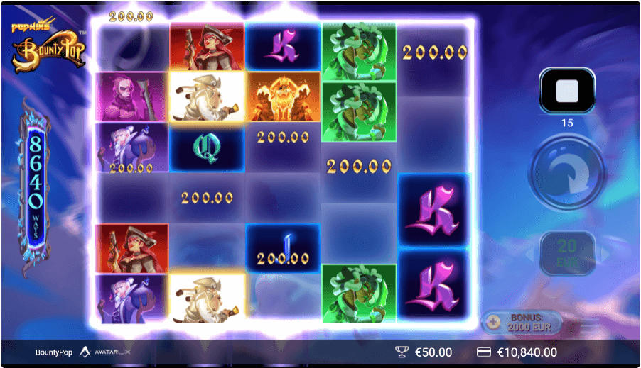 Bounty Pop Online Slot Game Features