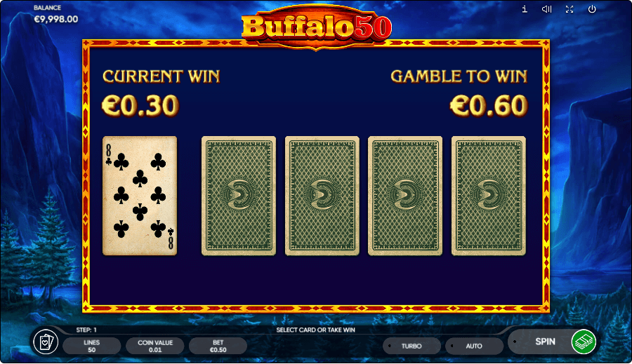 Buffalo 50 Online Slot Game Features