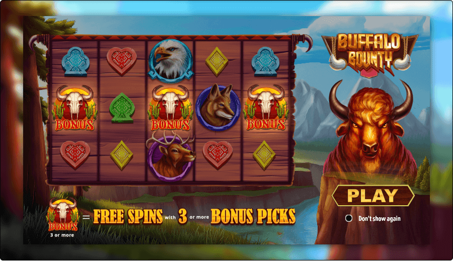 Buffalo Bounty Online Slot Game Reels
