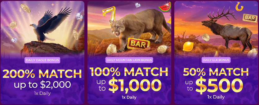 buffalo casino daily match bonuses