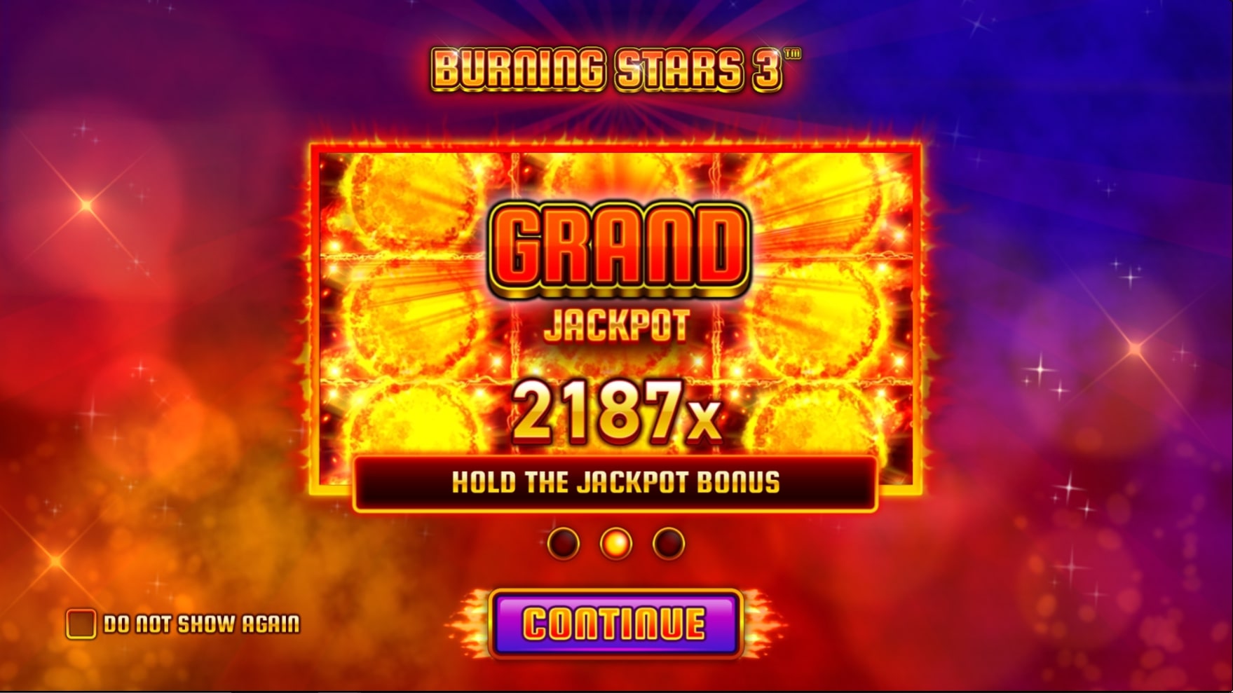 Burning Stars Slot win