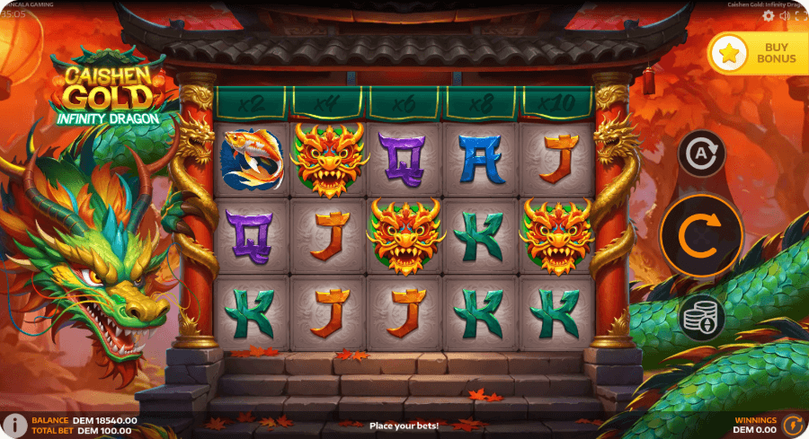 casihen gold infinity dragon tableau