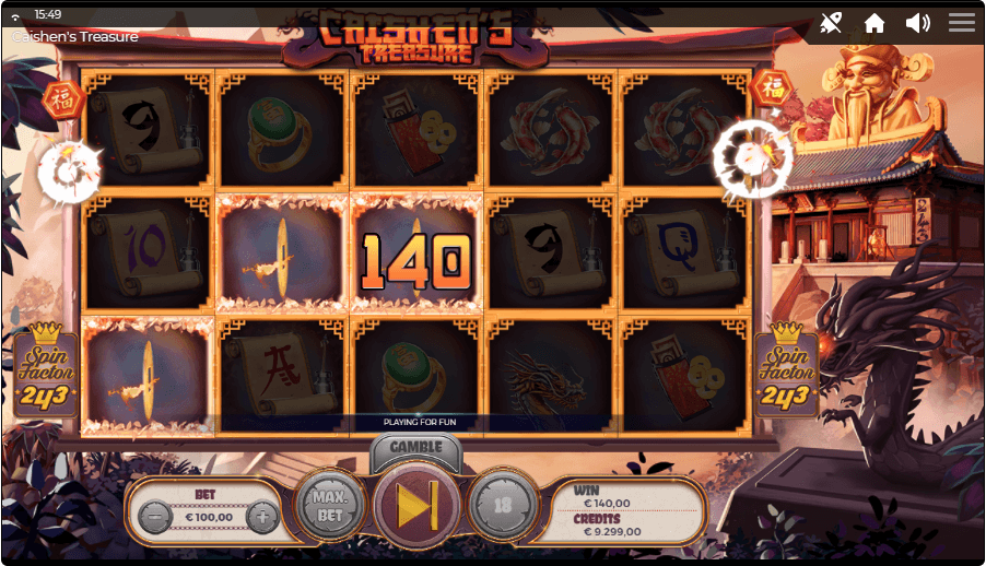 Caishen's Treasure Online Slot Game Bonus