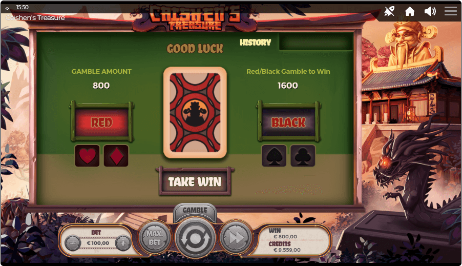 Caishen's Treasure Online Slot Game Win
