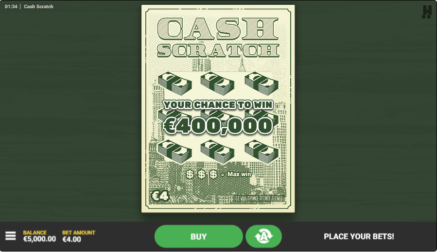 Cash Scratch online slot game chance