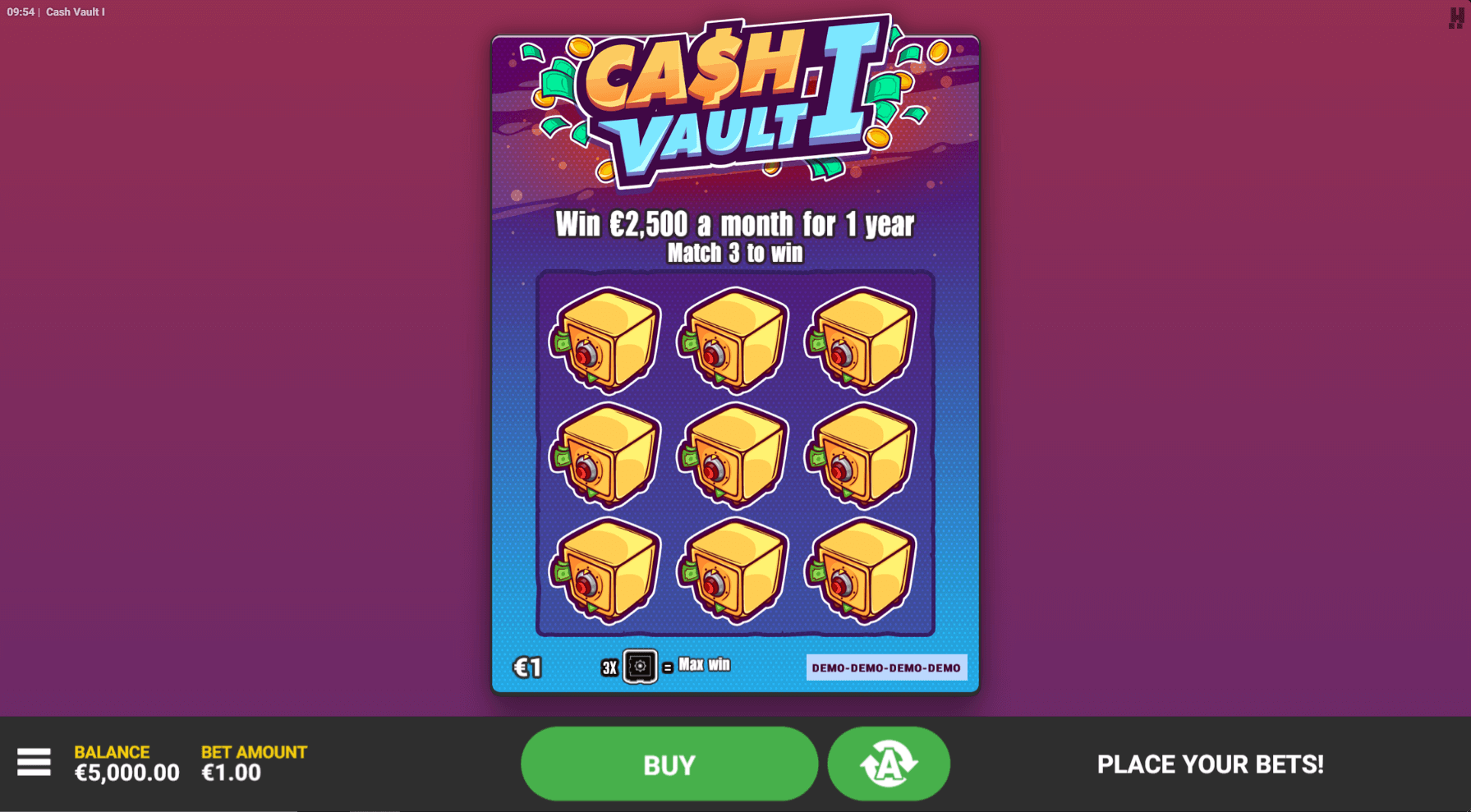 cash vault i start