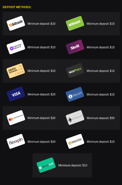 casinoextreme deposit methods