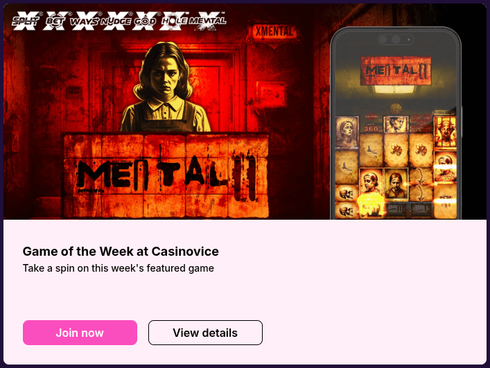 casinovice game of the week