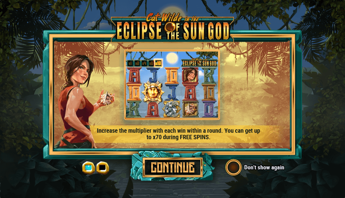 Cat Wilde and the Eclipse of the Sun God Online Slot Game Reels