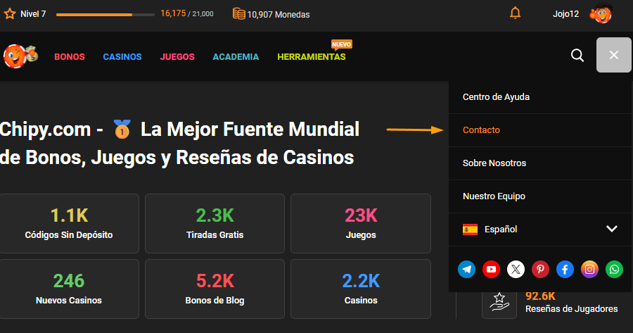 centro de ayuda cerrar cuenta contactenos es