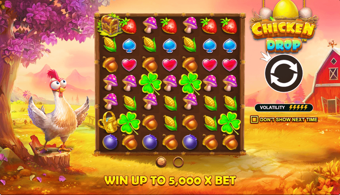 Chicken Drop Online Slot Game Reels