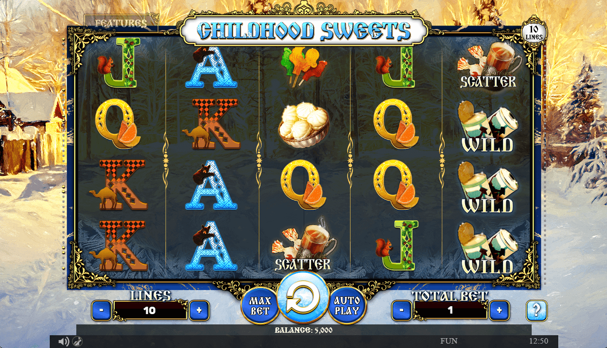 Childhood Sweets Online Slot Game Reels