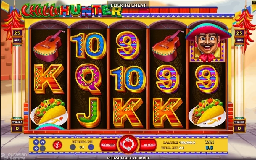 Chilli Hunter Slot Reels