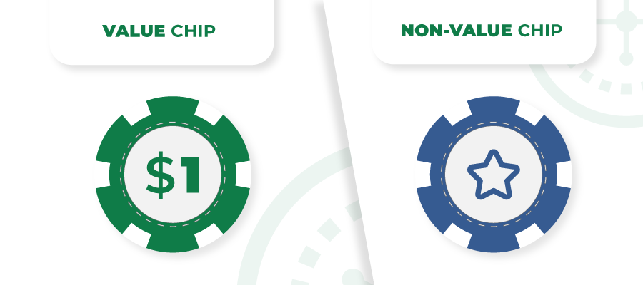 value chip vs non valiue chip in roulette