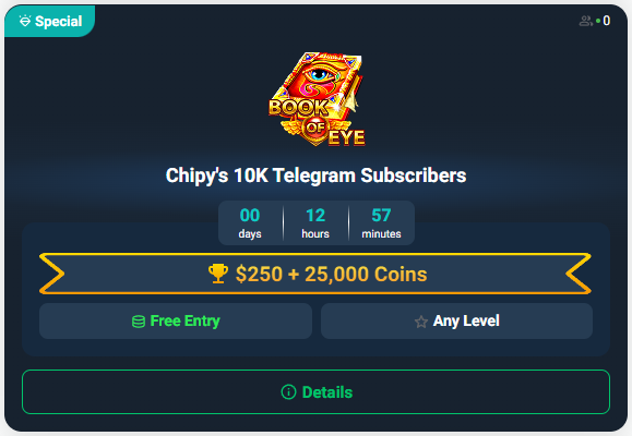Chipy 10k Telegram Tournament
