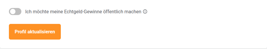 Chipy-Profil aktualisieren-Schaltfläche