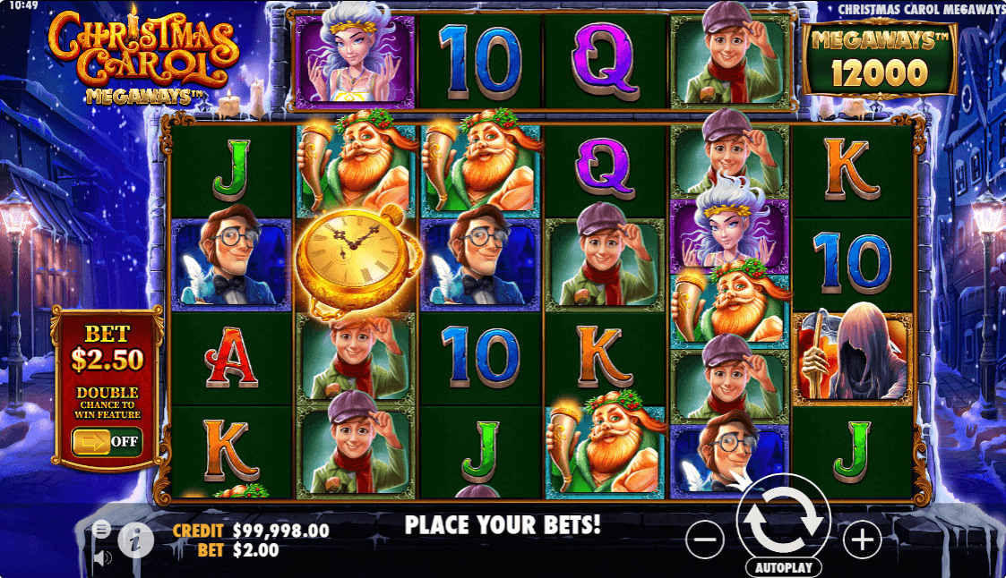 Christmas Carol Megaways reels