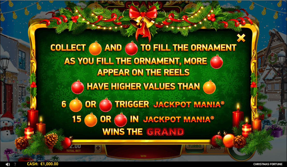 Christmas Fortune Online Slot Game Reels