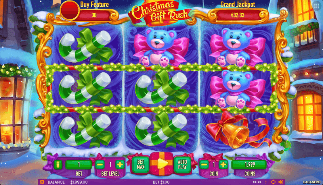 Christmas Gift Rush Online Slot Game Features