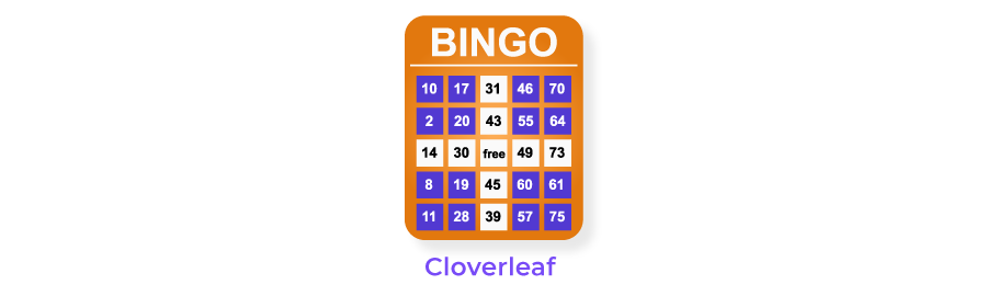 cloverleaf bingo pattern