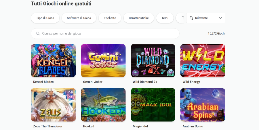 Collezione di Giochi da Casino Gratuiti