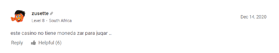 zusette comentario en chipy