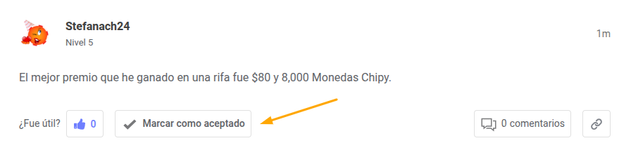 Cómo Funcionan las Preguntas y Respuestas Marcar Como Aceptado