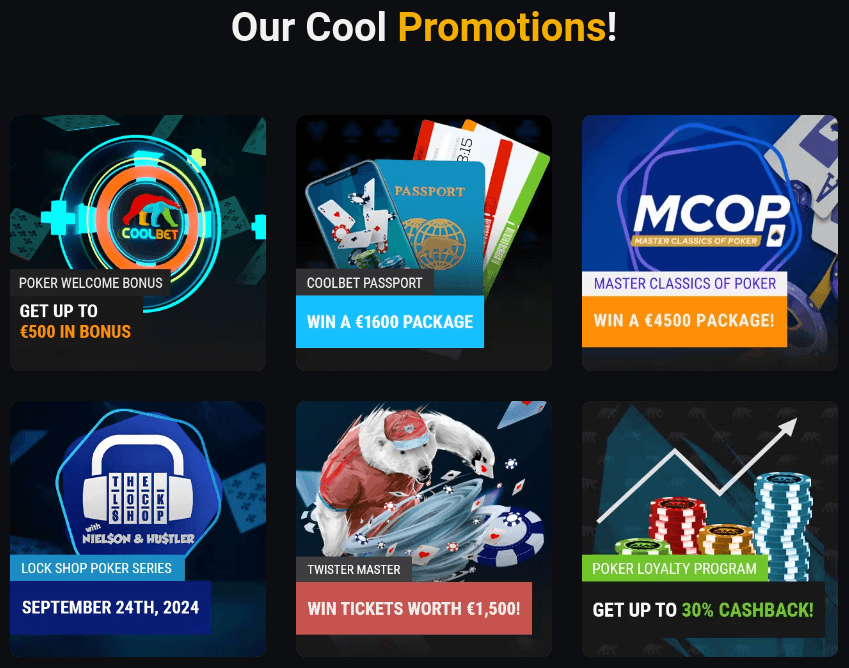 coolbet casino poker promotions