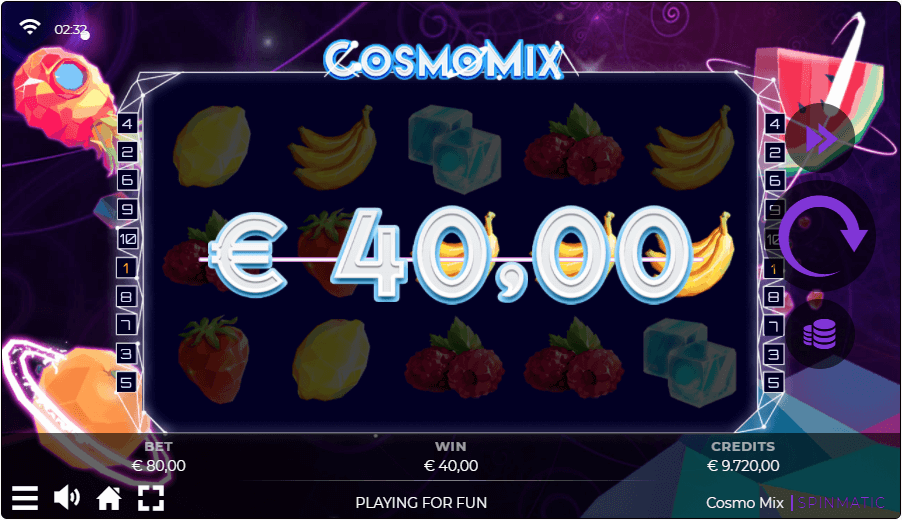 Cosmomix Online Slot Game Bonus