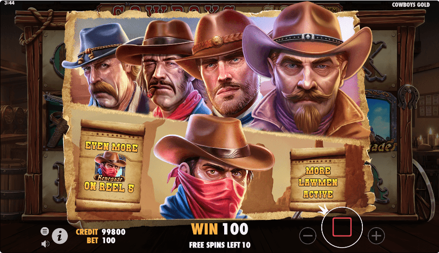 Cowboys Gold Online Slot Game Bonus