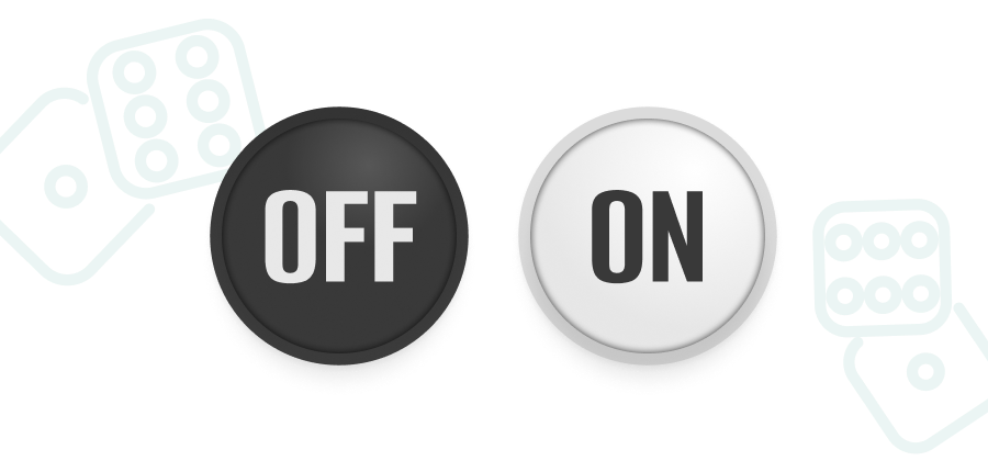 craps puck on both sides