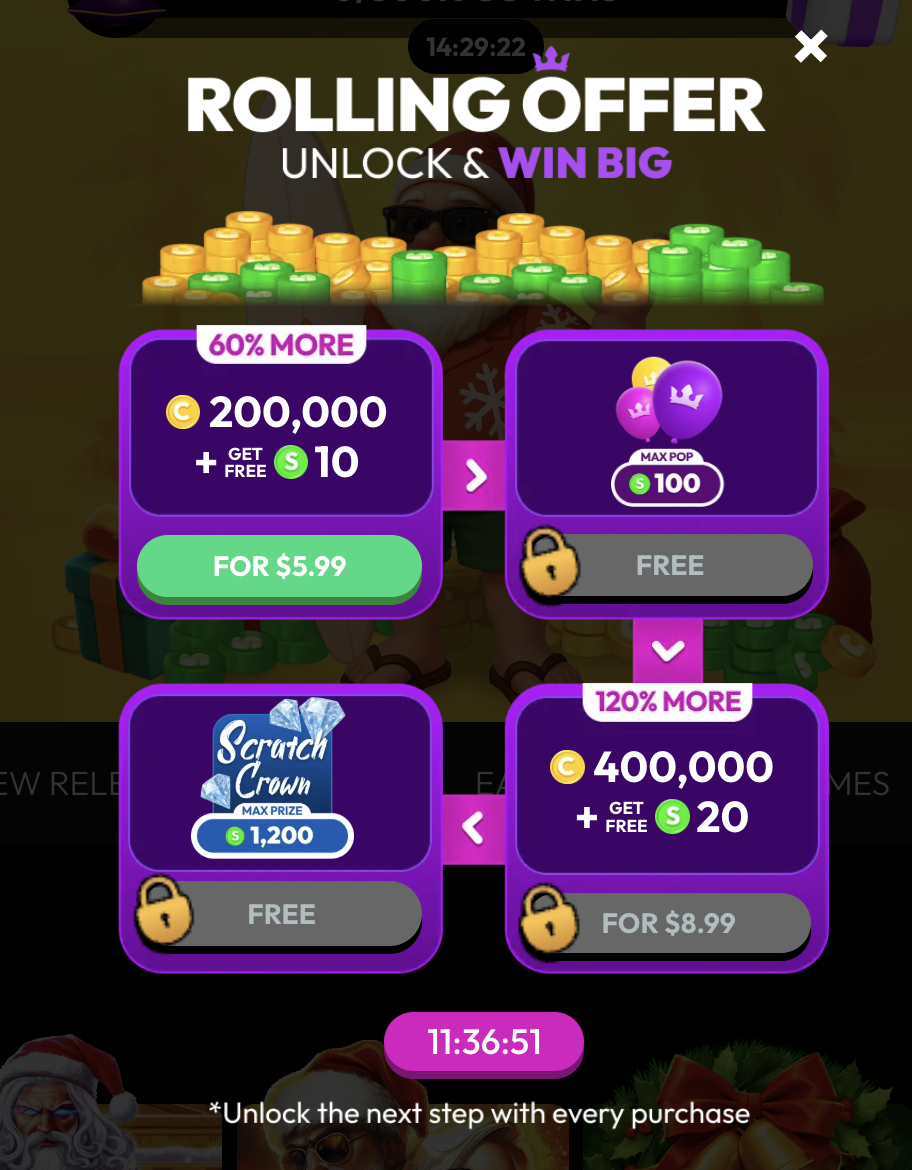 Crown Coins Promotional Offers Image