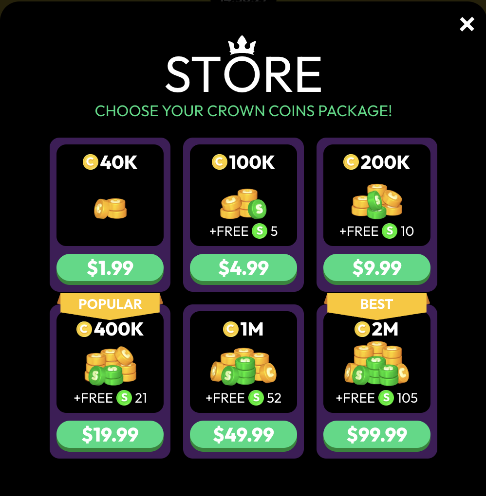 Crown Coins Store Offers Image