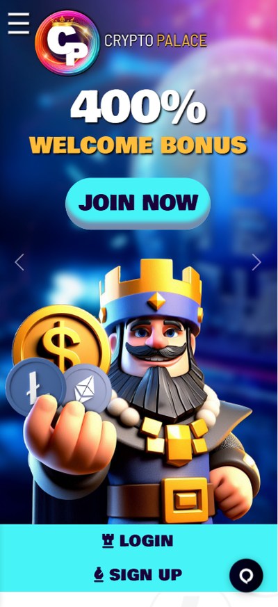 crypto palace casino homepage