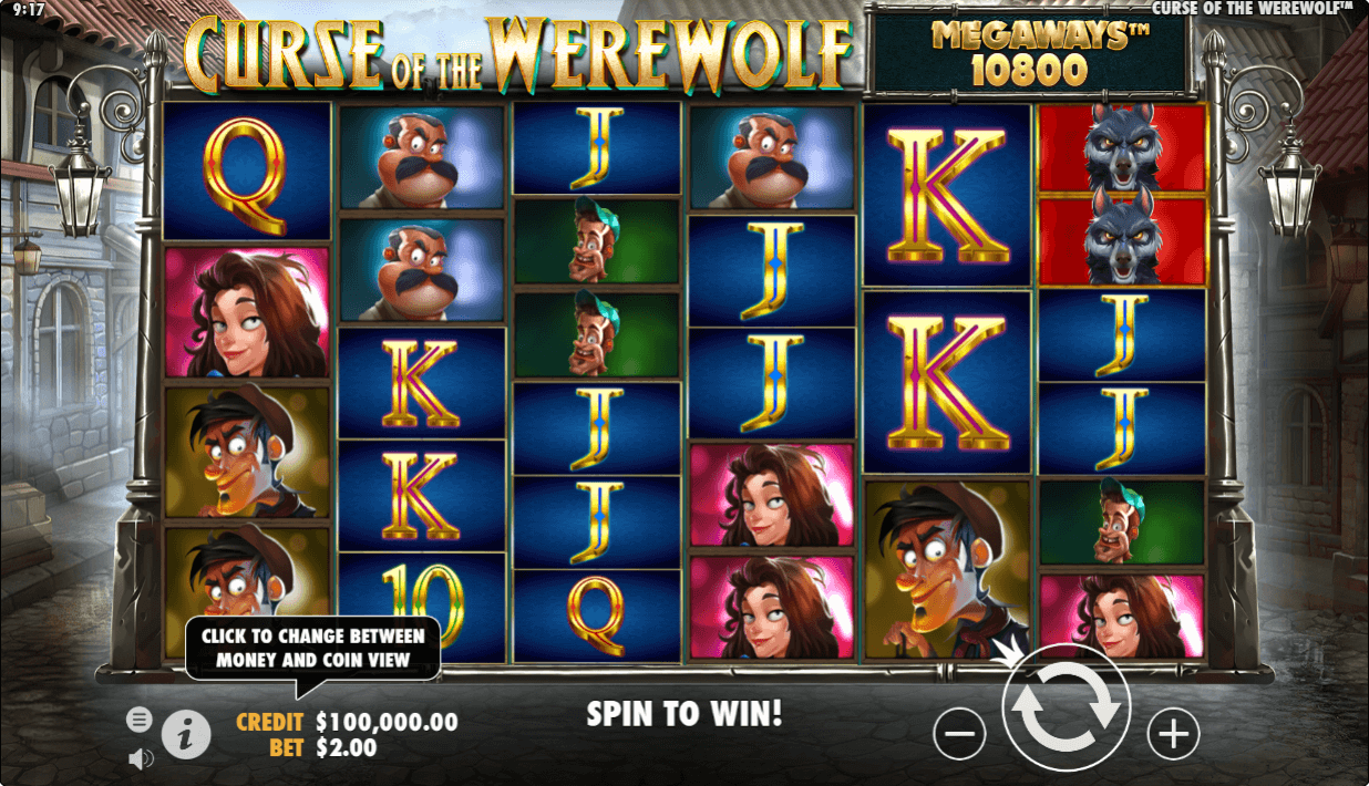 Curse of the Werewolf Online Slot Game Features