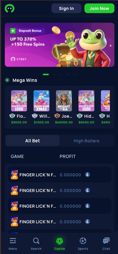 cybet casino homepage