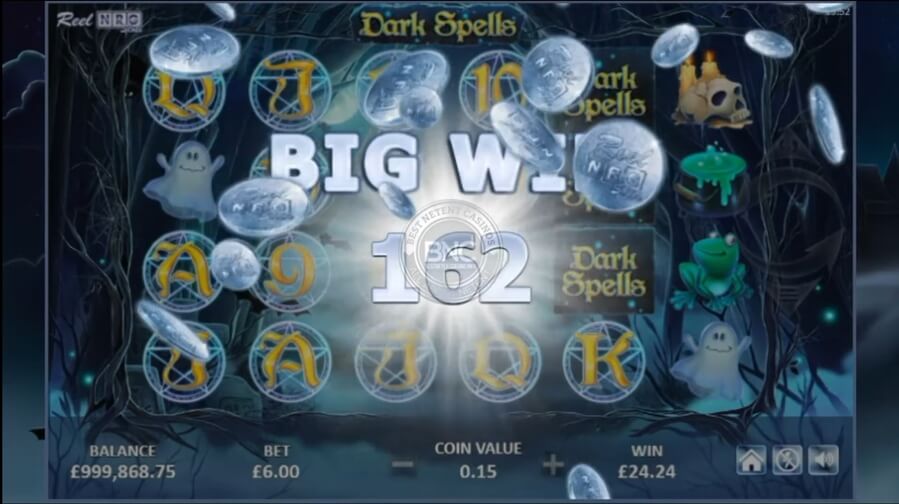 Dark Spells Online Slot Game Big Win