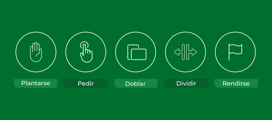 Imagen de decisiones del jugador en el blackjack