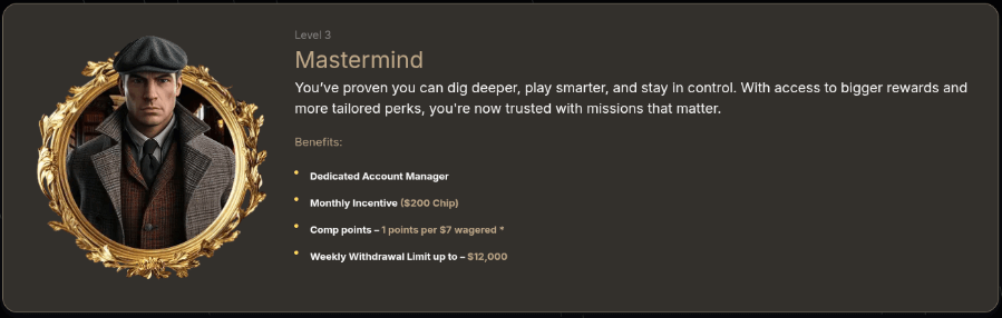 detectiveslots casino vip ladder