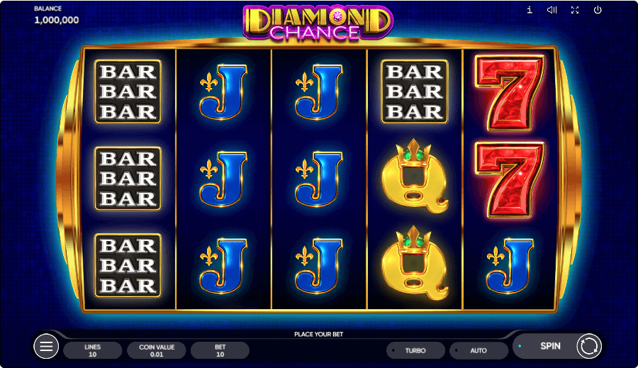 Diamond Chance Online Slot Game Reels