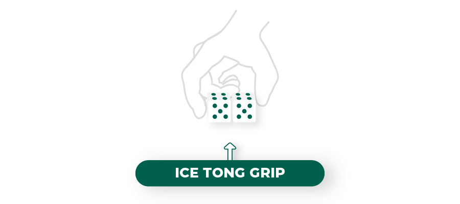 ice tong grip in craps