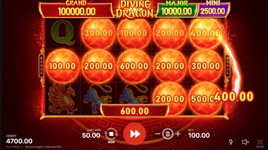 Divine Dragon Hold and Win big win