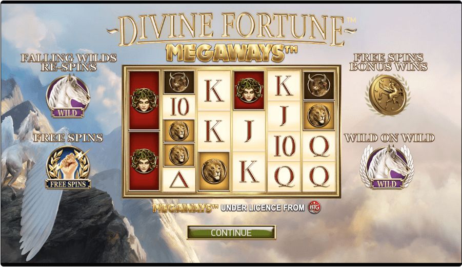 Divine Fortune Megaways features