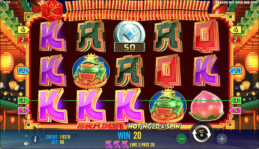 Dragon Hot Hold And Spin Online Slot Game Features