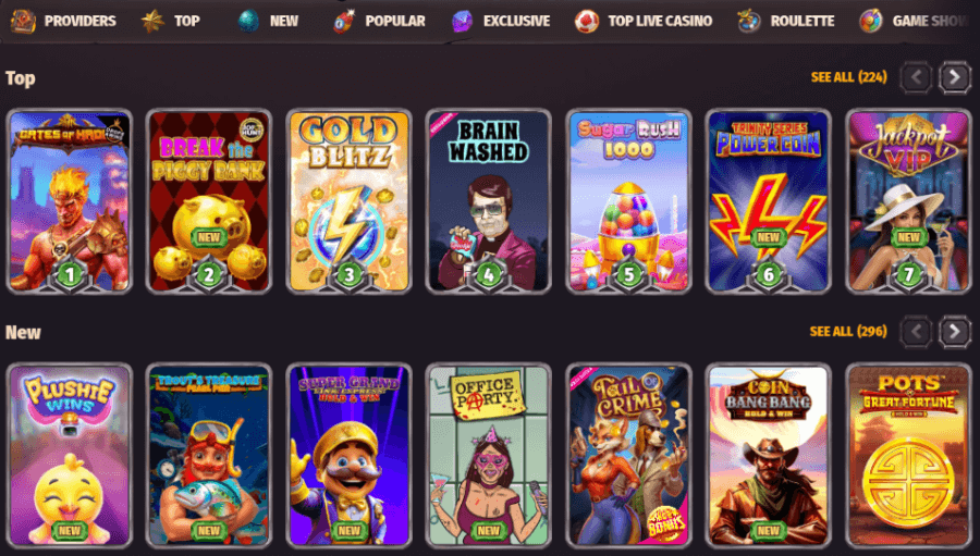 dragonia casino game library