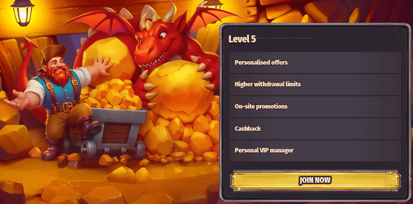 dragonia casino vip level 5