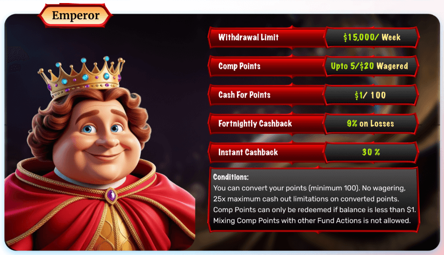 dream royale casino vip level 5