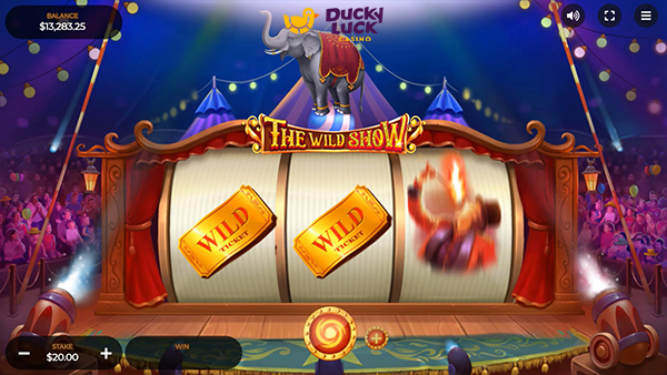 dragongaming the wild show slot game duckyluck casino