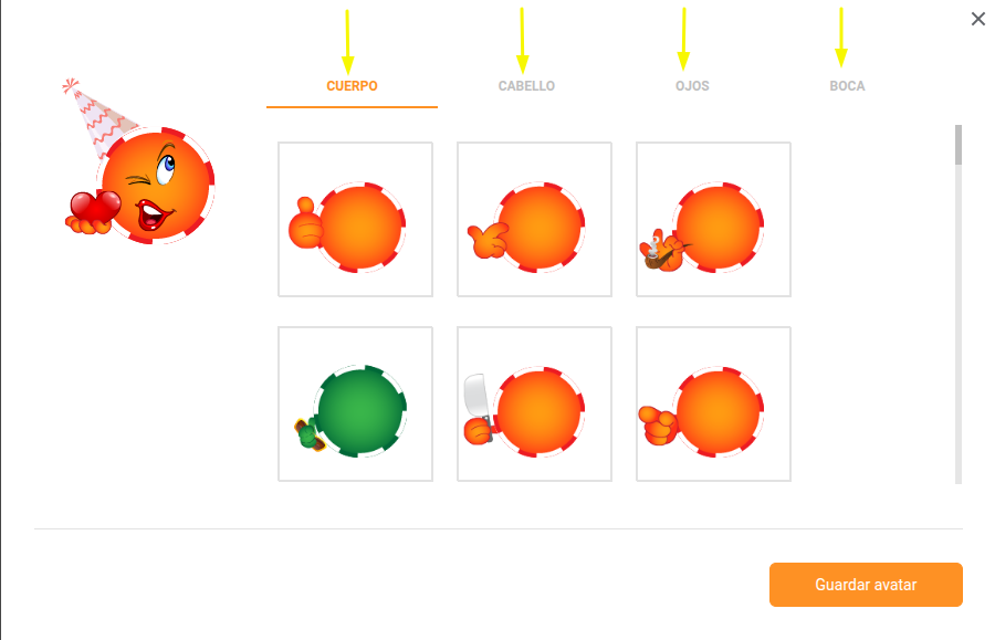 Editar tu Avatar de Chipy